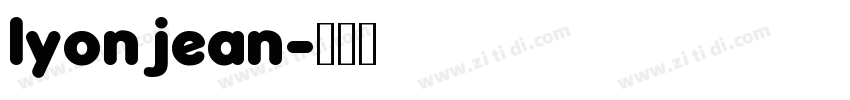 lyon jean字体转换